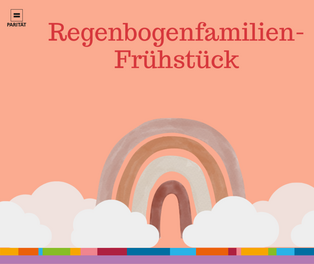 Regenbogen hinter Wolken