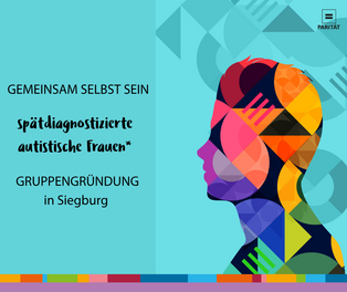 grafische Darstellung eines Kopfes im Profil mit farbigen Flächen